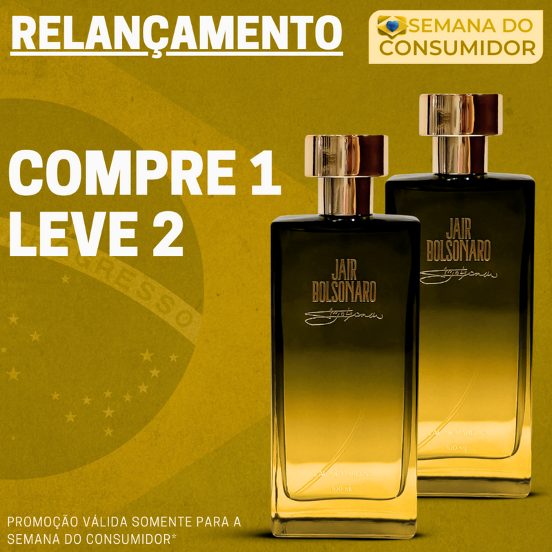 Relançamento Perfume JAIR BOLSONARO 100ml - (COMPRE 1 LEVE 2)