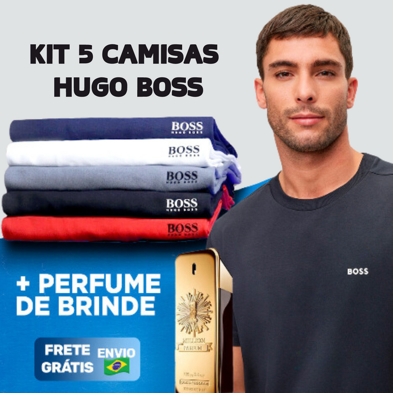 Combo 5 Camisetas H Boss + Brinde - ÚLTIMAS UNIDADES