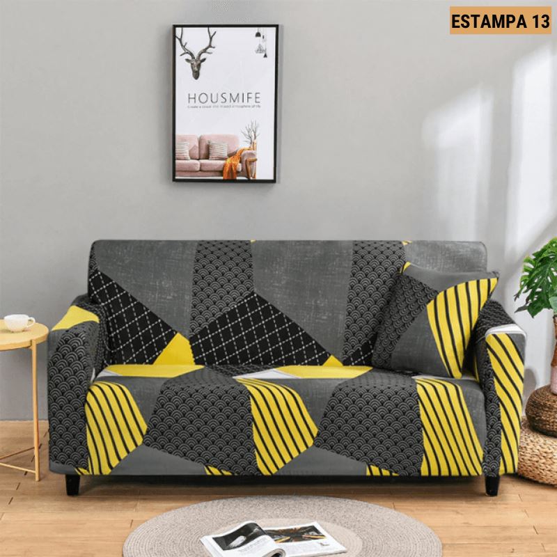 Capa de Sofá Mágica Estampada Magic Cover