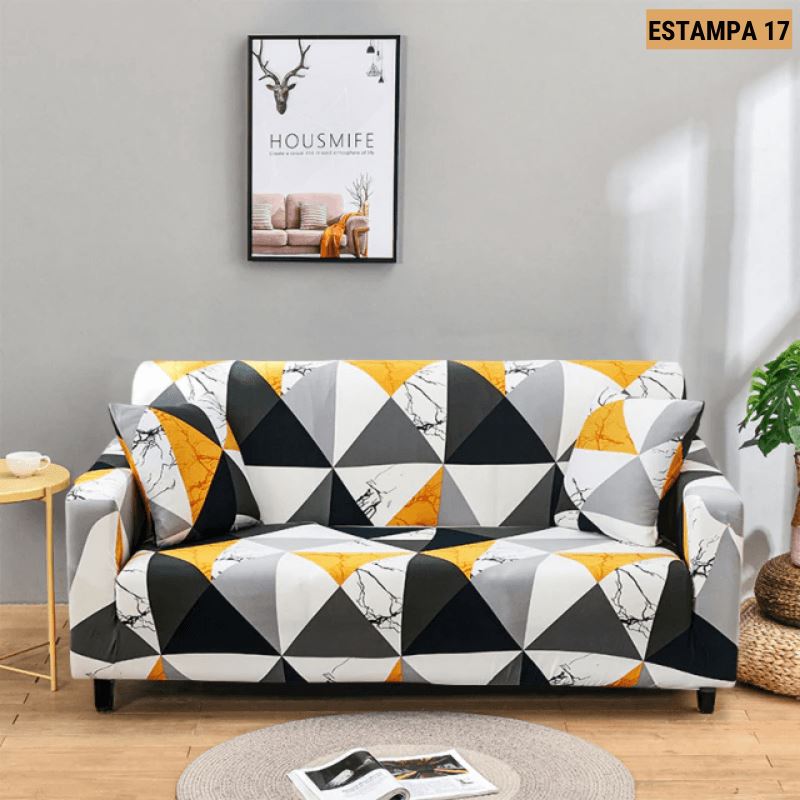 Capa de Sofá Mágica Estampada Magic Cover