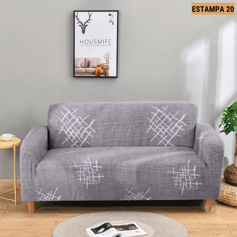 Capa de Sofá Mágica Estampada Magic Cover