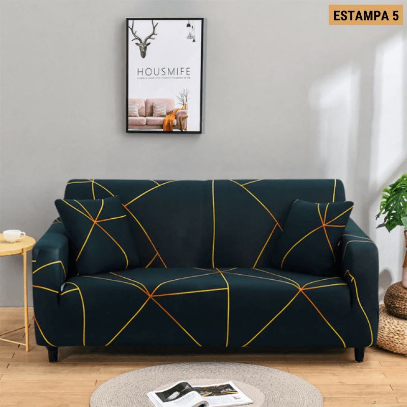 Capa de Sofá Mágica Estampada Magic Cover