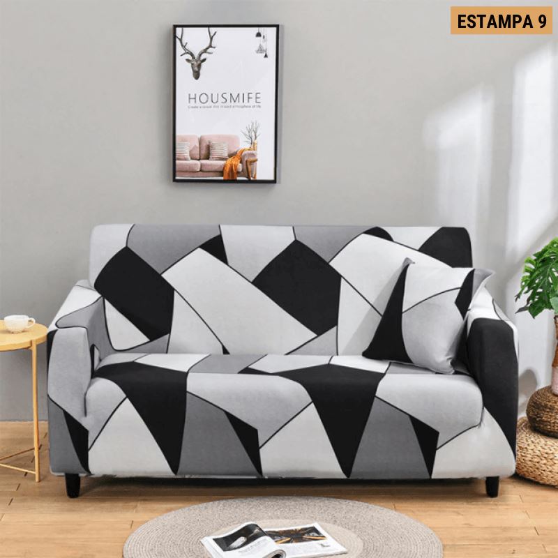 Capa de Sofá Mágica Estampada Magic Cover