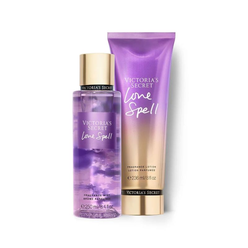 Kit Victoria’s Secret Love Spell - Hidratante 236ml + Body Splash 250ml
