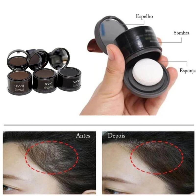 Maquiagem Capilar Young Hair - Esconde Cabelos Brancos e Disfarça Falhas