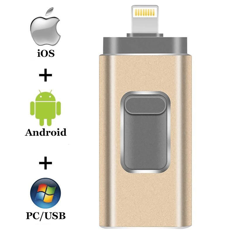 Pen Drive Para Celular 4 em 1 Phone Connect - iOS, Android e PC